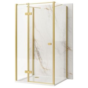 REA/S - Sprchovací kút Atlas 120x90 Brush Gold vľavo KPL-K4876 vyobraziť