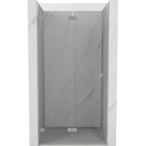 MEXEN/S - Lunar-F skladacie sprchové dvere ľavé 60, transparent, nikel kartáčovaný 836-060-000-97-00-L vyobraziť