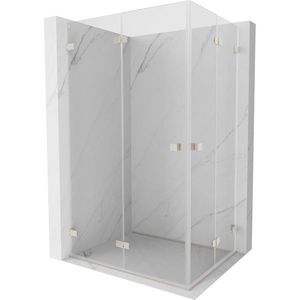 MEXEN/S - Lunar-F Duo sprchovací kút skladacie dvere 100 x 85, transparent, nikel kartáčovaný 836-100L-085P-97-00 vyobraziť