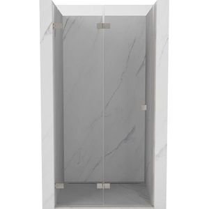 MEXEN/S - Lunar-F skladacie sprchové dvere ľavé 90, transparent, nikel kartáčovaný 836-090-000-97-00-L vyobraziť