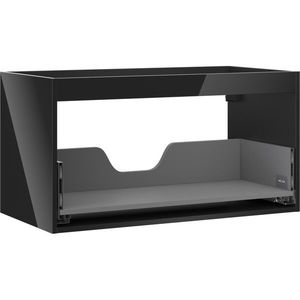 MEXEN - Box-A skrinka pre umývadlo 90, 1 šuplík, čierna lesk 91AX0-0900-470-1-70 vyobraziť