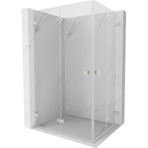 MEXEN/S - Lunar-F Duo sprchovací kút skladacie dvere 95 x 90, transparent, nikel kartáčovaný 836-095L-090P-97-00 vyobraziť