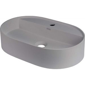 DEANTE - Silia metalická šedá Granitové umývadlo, na dosku, s policou na batériu - oválna CQS_SU6B vyobraziť
