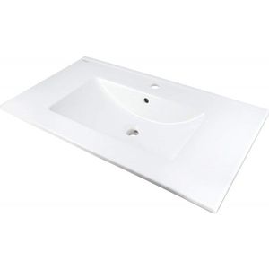 DEANTE - Umývadlo Tubo keramické biele, zapustené, s odkladacou policou CTU_648M vyobraziť