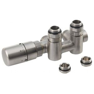 SAPHO - TWIN COMBI termostatická pripojovacia súprava ventil pre stredové pripojenie, ľavá, nerez mat CP5512S vyobraziť