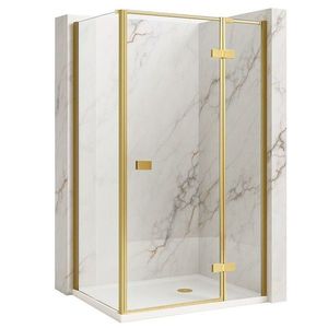 REA/S - Sprchovací kút Atlas 120x90 Brush Gold vpravo KPL-K4477 vyobraziť