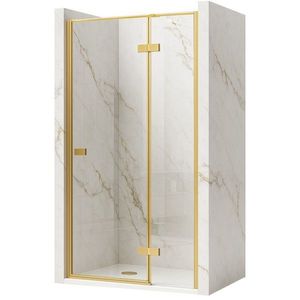 REA/S - Sprchové dvere Atlas 100 Brush Gold vpravo KPL-K4675 vyobraziť