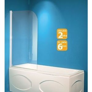 HOPA - Vaňová zástena LUCCA - Farba rámu zásteny - Hliník biely, Rozmer A - 75 cm, Smer zatváranie - Univerzálny Ľavé / Pravé, Výplň - Číre bezpečnostné sklo - 6 mm OLVLUC76 vyobraziť