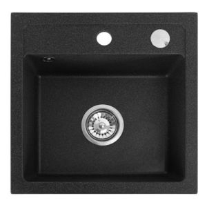 REA REA - Kuchynský drez WEST - čierna žula dots ZLE-00115 vyobraziť