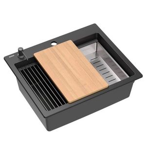 Quadron Quadron - Granitový drez KURT 110 WORKSTATION Black ZLE-09600 vyobraziť