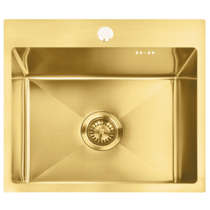 REA REA - Oceľový drez Leo 50 BRUSH GOLD ZLE-06004 vyobraziť