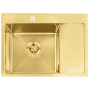 REA REA - Oceľový drez Fín BRUSH GOLD ZLE-06013 vyobraziť