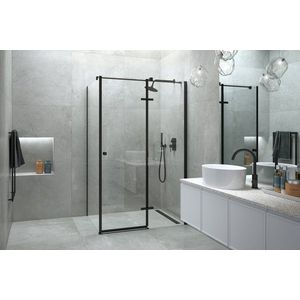 BESCO - Obdĺžnikový sprchovací kút PIXA BLACK - Rozmer A - 120, Rozmer B - 90, Smer zatvárania - Pravé (DX) BCPIXA1290OBDPB vyobraziť