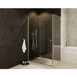 BESCO - Obdĺžnikový sprchovací kút PIXA GOLD - Rozmer A - 100 cm, Rozmer B - 80 cm, Smer zatvárania - Pravé (DX) BCPIXA1080OBDPG vyobraziť