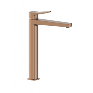 KFA - Batéria Malaga, umývadlová, na dosku so spustom klik-klak, PVD brúsené ružové zlato 4522-712-34 vyobraziť