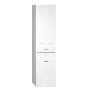 AQUALINE - ZOJA/KERAMIA FRESH skrinka vysoká s košom 50x184x29cm, biela 51293 vyobraziť