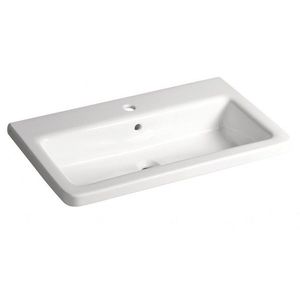 SAPHO - CITY keramické umývadlo hranaté 80x45cm, biela KE080 vyobraziť