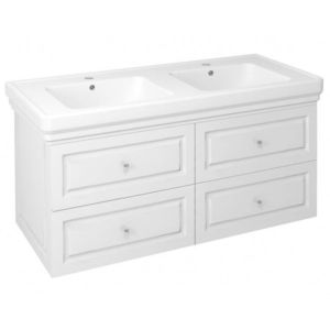SAPHO - VIOLETA dvojumývadlová skrinka 116x52x48, 5cm, biela pololesk VI125-3131 vyobraziť