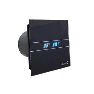 CATA - E-100 GBTH kúpeľňový ventilátor axiálny s automatom, 4W/8W, potrubie 100, čierna 00900602 vyobraziť