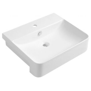 ISVEA - SOTT AQUA keramické umývadlo polozápustné, 59x49cm, biela 10SQ51058 vyobraziť