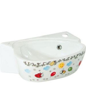 SAPHO - KID keramické detské umývadielko 39x29cm, farebná potlač CK035-FF vyobraziť