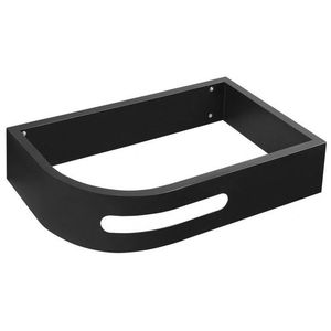 SAPHO - PULSE konzola s držiakom uterákov, pravá, čierna mat BM658-CP vyobraziť