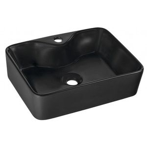 SAPHO - BALENA keramické umývadlo na dosku 48x37cm, čierna mat BH7013B vyobraziť