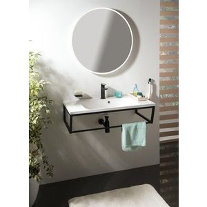 SAPHO - Kúpeľňový set SKA konzola 90, čierna mat KSET-024 vyobraziť