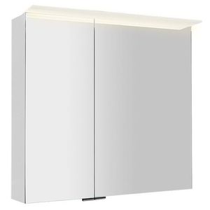 SAPHO - LINEX galérka s LED osvetlením, 80x70x15cm, biela LX080-0030 vyobraziť