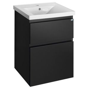AQUALINE - ALTAIR umyvadlová skrinka 52x72, 5x45 cm, čierna mat AI655 vyobraziť