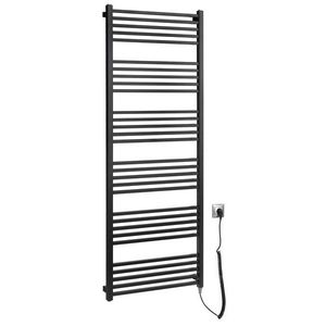 SAPHO - METRO-E elektrické vykurovacie teleso, rovné, 600x1620, 800 W, čierna mat ME616B vyobraziť