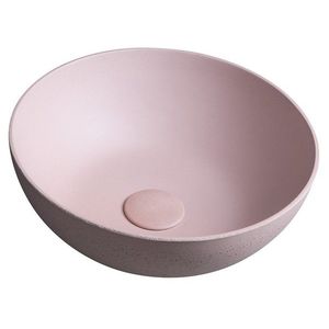 SAPHO - FORMIGO betónové umývadlo na dosku, priemer 39cm, ružová mat FG321 vyobraziť