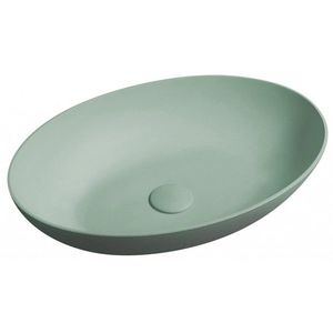 SAPHO - FORMIGO betónové umývadlo na dosku, 60x40cm, zelená mat FG223 vyobraziť