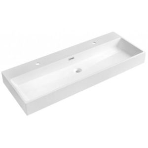 SAPHO - AQUATIC dvojumývadlo, liaty mramor, 120x46cm, biela AT120-2 vyobraziť