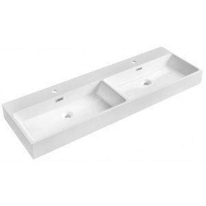 SAPHO - AQUATIC umývadlo, liaty mramor, 140x46cm, biela AT140 vyobraziť