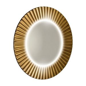 SAPHO - PRIDE STRIP guľaté zrkadlo s LED osvetlením v ráme, priemer 75cm, bronz PD754 vyobraziť