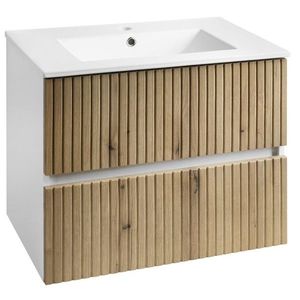 AQUALINE - PANEDA STRIP umývadlová skrinka 69, 5x55x45, 2cm, dub emporio PN370 vyobraziť