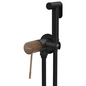 SAPHO - SOLARIS podomietková bidetová batéria so Stop sprškou, guľaty, čierna/meď mat WD040PG vyobraziť