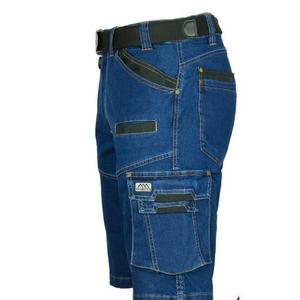 Džínsové pracovné nohavice po kolená S vyobraziť