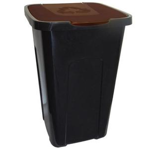 Kôš na smeti 50 L na triedenie hnedý vyobraziť