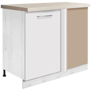 Kuchynská skrinka Creativa 24D roh s poličkou biela vyobraziť