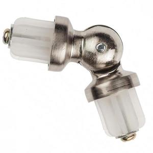 Spojka priečnej záclonové tyče Ø19 Nikel vyobraziť