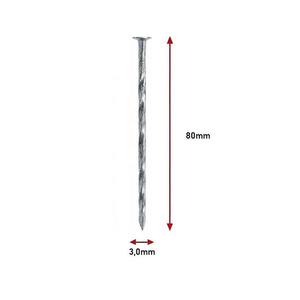 Skrutkové Klince Pozinkované 3, 0×80mm vyobraziť
