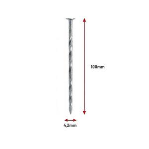 Skrutkové Klince Pozinkované 4, 2×100mm vyobraziť