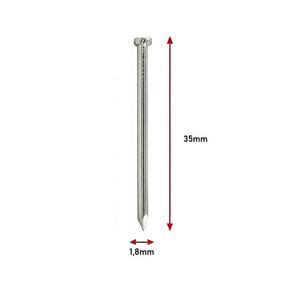 Stolárske klince pozinkované 1, 8×35 mm vyobraziť