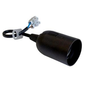 Hladká renovačná objímka E27 čierna vyobraziť