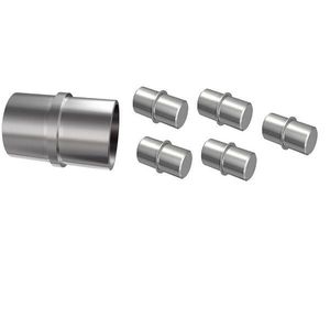 Spojka do zábradlí nehrdz. oceľ 1x42.4mm + 5x12mm vyobraziť