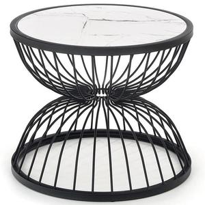 Konferenčný stolík Kim biela mramor/čierna 50 vyobraziť