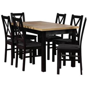 Jedálenská zostava Alia 1+6 Artisan/Čierna vyobraziť