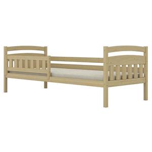Posteľ Tosia štandard + zábrana 80x160 prírodná, nelakovaná vyobraziť